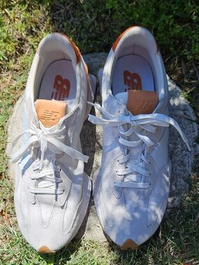 New Balance 327 Sea Salt And Rust Colorway Sneakers